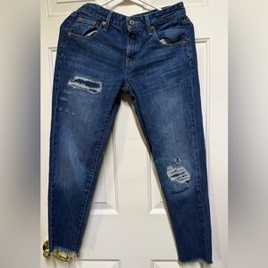 Distressed Blue Women's Jeans